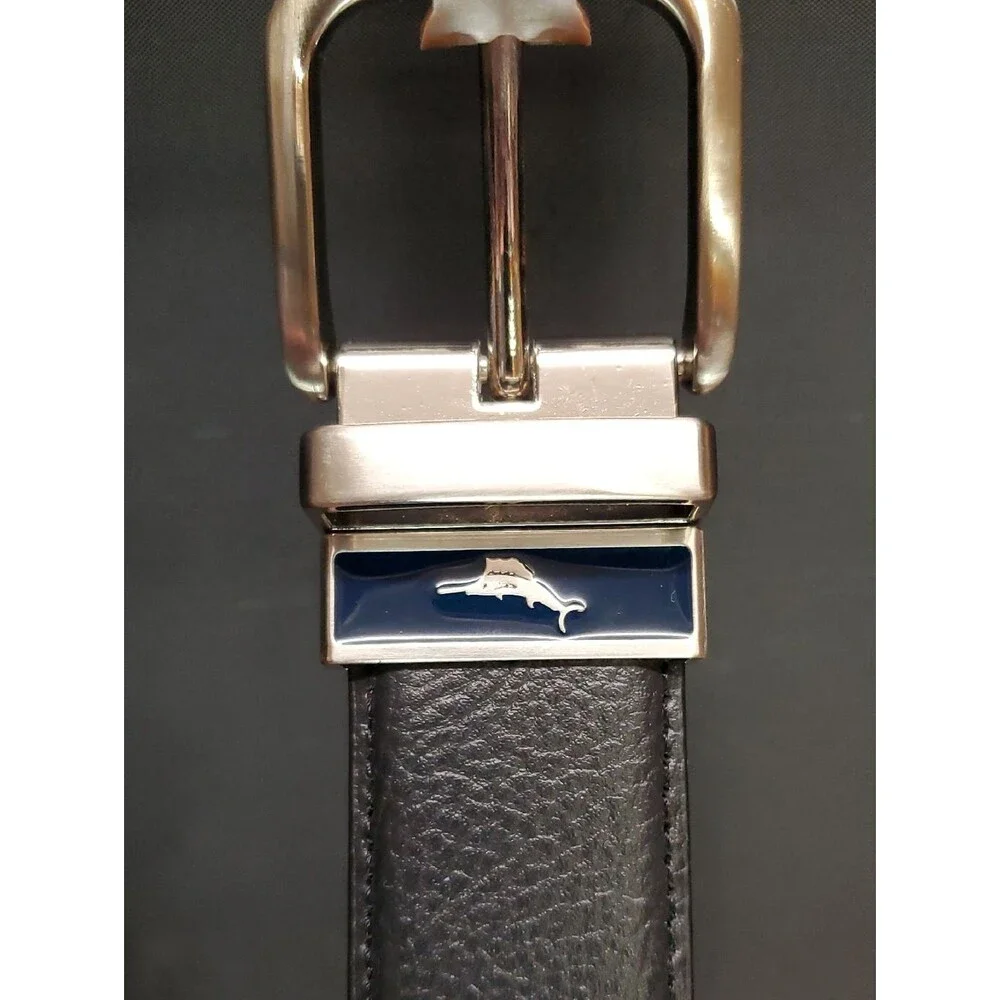 Tommy Bahama Marlin Logo Men's Reversible Dress Belt 38/40
